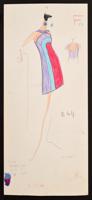 Karl Lagerfeld Fashion Drawing - Sold for $1,040 on 04-18-2019 (Lot 22).jpg